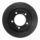 Dynamic Friction Company Brake Rotor - Drilled and Slotted - Black 63376136R view 1