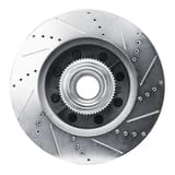 Dynamic Friction Company Brake Rotor - Drilled and Slotted - Silver 63154224L view 3
