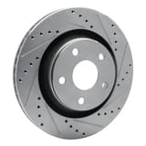 Dynamic Friction Company Brake Rotor - Drilled and Slotted - Silver 63142033R view 5
