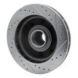 Dynamic Friction Company Brake Rotor - Drilled and Slotted - Silver 63154190L view 2