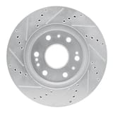 Dynamic Friction Company Brake Rotor - Drilled and Slotted - Silver 63148050R view 2