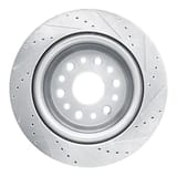 Dynamic Friction Company Brake Rotor - Drilled and Slotted - Silver 63140121L view 2