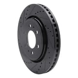 Dynamic Friction Company Brake Rotor - Drilled and Slotted - Black 63354204L view 4