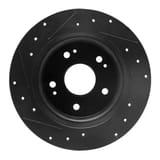 Dynamic Friction Company Brake Rotor - Drilled and Slotted - Black 63359071R view 3