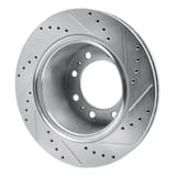 Dynamic Friction Company Brake Rotor - Drilled and Slotted - Silver 63140118L view 4