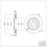 Dynamic Friction Company Brake Rotor 60054204 view 6