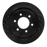 Dynamic Friction Company Brake Rotor - Drilled and Slotted - Black 63354220L view 1