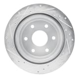 Dynamic Friction Company Brake Rotor - Drilled and Slotted - Silver 63148037R view 5