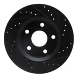 Dynamic Friction Company Brake Rotor - Drilled and Slotted - Black 63342030L view 3