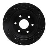 Dynamic Friction Company Brake Rotor - Drilled and Slotted - Black 63348037L view 2
