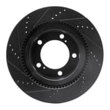 Dynamic Friction Company Brake Rotor - Drilled and Slotted - Black 63376136R view 4