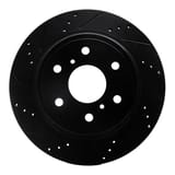 Dynamic Friction Company Brake Rotor - Drilled and Slotted - Black 63348053L view 1