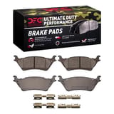 Dynamic Friction Company Ultimate Duty Performance Brake Pads with  Hardware Kit 1400160201 view 1