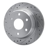 Dynamic Friction Company Brake Rotor - Drilled and Slotted - Silver 63148041L view 5
