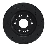 Dynamic Friction Company Brake Rotor - Drilled and Slotted - Black 63348050L view 2