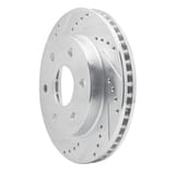 Dynamic Friction Company Brake Rotor - Drilled and Slotted - Silver 63148036L view 4
