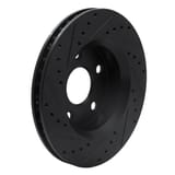 Dynamic Friction Company Brake Rotor - Drilled and Slotted - Black 63342030R view 2