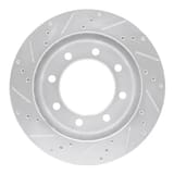 Dynamic Friction Company Brake Rotor - Drilled and Slotted - Silver 63154174R view 2