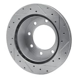 Dynamic Friction Company Brake Rotor - Drilled and Slotted - Silver 63154161L view 4
