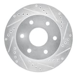 Dynamic Friction Company Brake Rotor - Drilled and Slotted - Silver 63148036R view 1