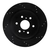 Dynamic Friction Company Brake Rotor - Drilled and Slotted - Black 63348053L view 4