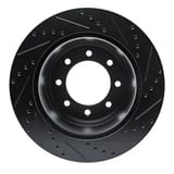 Dynamic Friction Company Brake Rotor - Drilled and Slotted - Black 63354227L view 2