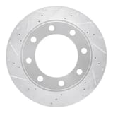 Dynamic Friction Company Brake Rotor - Drilled and Slotted - Silver 63154174L view 1