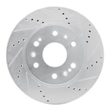 Dynamic Friction Company Brake Rotor - Drilled and Slotted - Silver 63148050R view 1