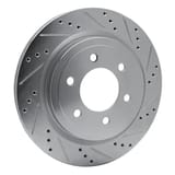 Dynamic Friction Company Brake Rotor - Drilled and Slotted - Silver 63154267R view 4