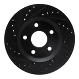 Dynamic Friction Company Brake Rotor - Drilled and Slotted - Black 63342030R view 4