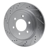 Dynamic Friction Company Brake Rotor - Drilled and Slotted - Silver 63154267L view 4