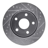 Dynamic Friction Company Brake Rotor - Drilled and Slotted - Silver 63142030R view 1
