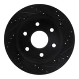 Dynamic Friction Company Brake Rotor - Drilled and Slotted - Black 63348036L view 3