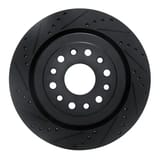 Dynamic Friction Company Brake Rotor - Drilled and Slotted - Black 63340121L view 1