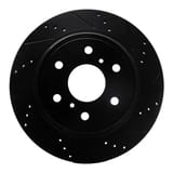 Dynamic Friction Company Brake Rotor - Drilled and Slotted - Black 63348053R view 1