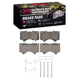 Dynamic Friction Company Ultimate Duty Performance Brake Pads with  Hardware Kit 1400130301 view 1