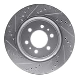 Dynamic Friction Company Brake Rotor - Drilled and Slotted - Silver 63154204R view 3