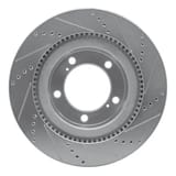 Dynamic Friction Company Brake Rotor - Drilled and Slotted - Silver 63176136L view 2