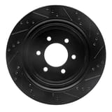 Dynamic Friction Company Brake Rotor - Drilled and Slotted - Black 63354220L view 4