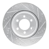 Dynamic Friction Company Brake Rotor - Drilled and Slotted - Silver 63154287L view 3