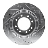Dynamic Friction Company Brake Rotor - Drilled and Slotted - Silver 63140118L view 5