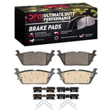 Dynamic Friction Company Ultimate Duty Performance Brake Pads with  Hardware Kit 1400216901 view 1