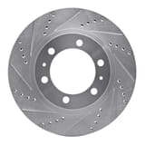 Dynamic Friction Company Brake Rotor - Drilled and Slotted - Silver 63176128L view 1