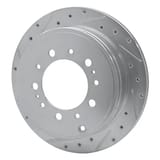 Dynamic Friction Company Brake Rotor - Drilled and Slotted - Silver 63176137L view 5