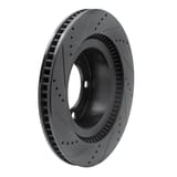 Dynamic Friction Company Brake Rotor - Drilled and Slotted - Black 63376136R view 2