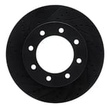 Dynamic Friction Company Brake Rotor - Drilled and Slotted - Black 63354223L view 1