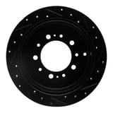 Dynamic Friction Company Brake Rotor - Drilled and Slotted - Black 63376137L view 5