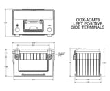 Odyssey Battery ODXAGM78 view 2