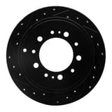 Dynamic Friction Company Brake Rotor - Drilled and Slotted - Black 63376137L view 1