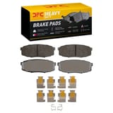 Dynamic Friction Company Heavy-Duty Brake Pads with Hardware Kit 1214130401 view 1